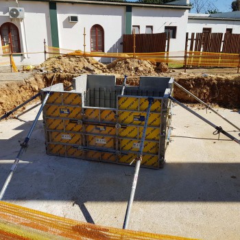 Mast foundation formwork