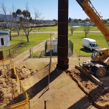 Stadium mast works