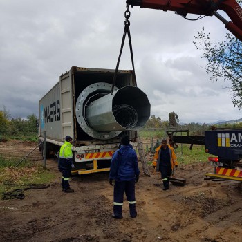 Mast section delivery